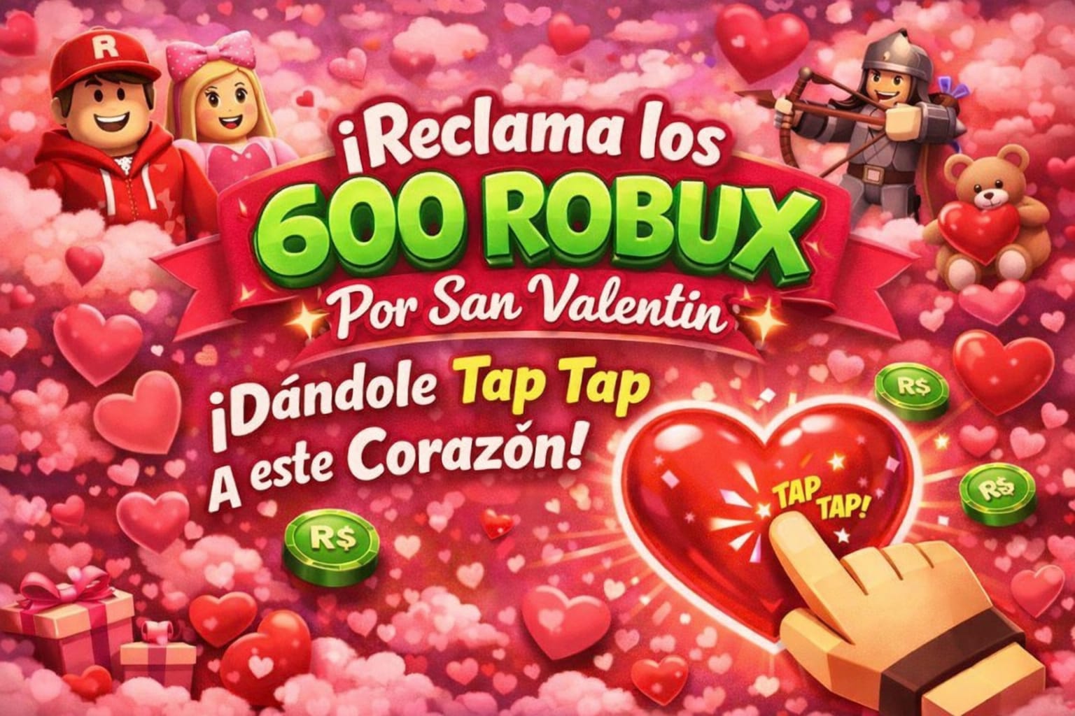 Explosión de Robux en Roblox este San Valentín